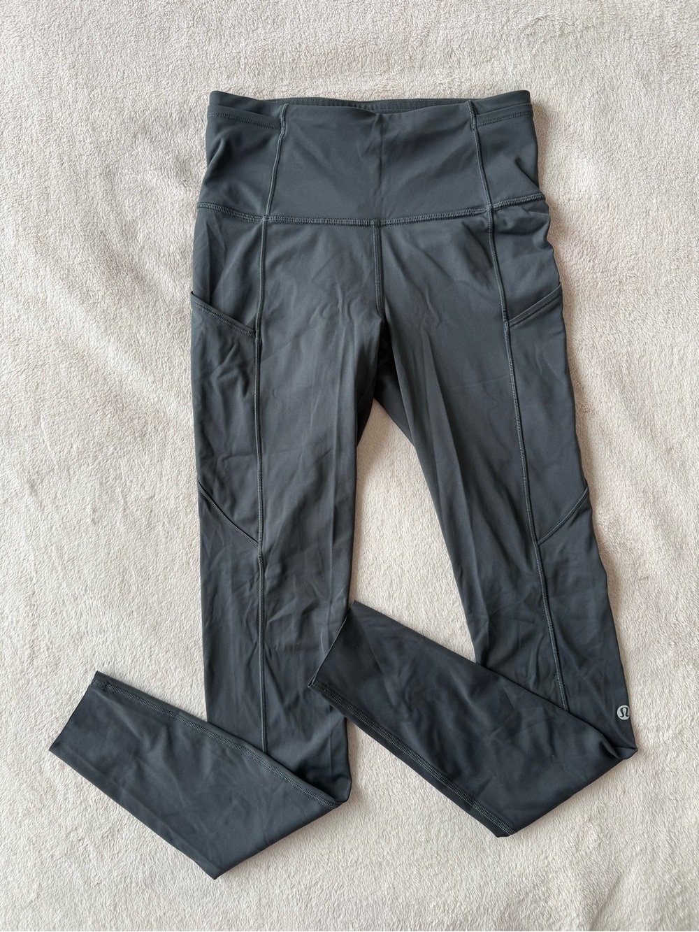 Lululemon Fast And Free High-Rise Graphite Grey Tight Nulux Leggings